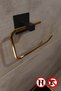 Gold Stainless Steel WC Paper Holder Toilet Paper Holder Toilet Paper Hanger Adhesive Design - 5