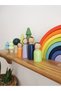 Mesu 8-Piece Waldorf Wooden Rainbow, Family, and Tree Play Set Colorful - 2