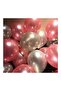 25 Pieces Metallic Pearlescent (Candy Pink-Silver Gray) Balloon Flying with Helium - 4