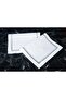 قطعتان من تأثير الكتان المطرز بالقزحية الأمريكية (بريق فضي) - 5