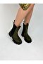 Khaki Side Elastic Women's Boots - 2