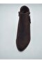 Women's Genuine Leather Brown Suede Boots - 3