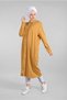 Women's Yellow (Safran) Zip Hooded Tunic 20315 - 3