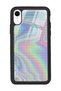 iPhone Xr Neon Checkerboard Design Glossy Phone Case