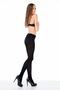 Women's Black Bamboo 200 Denier Matte Thick Winter Pantyhose - 2