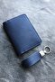 Voyager Passport Cover Vegan Leather Passport Holder Navy Blue