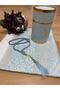 Blue Prayer Rug Set with Dowry Gift Box Luxury Taffeta Prayer Rug