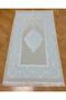 Blue Prayer Rug Set with Dowry Gift Box Luxury Taffeta Prayer Rug - 2