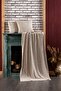 3 Piece Ilgaz Beige Knitwear Bed Runner And Pillowcase Set