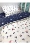 Cotton Baby/Child 70x110 Park Crib Pillow Sheet Sheet Quilt Sailor Navy Blue Starry