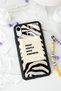 iPhone Xr Zebra Motto Design Glossy Phone Case - 4
