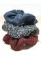 Melkady 267set - Medium Size Scrunchie Knitwear Hair Rubber Set (3 Pieces)