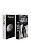 Black White 2-Piece Vogue Women Rose Decorative Book Box