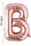 Foil Balloon Letter B Helium Balloon 100 Cm Rose Color