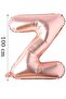 Foil Balloon Letter Z Helium Balloon 100 Cm Rose Color
