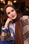 شال نسائي من القطن الممشط بلون الشوكولاتة - 3