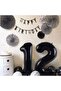 Foil Balloon Number 2 Helium Balloon 76 Cm Black Color - 2