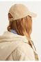 Beige Nubuck Suede Cap Hat - 2