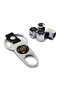 Audi E-Tron - Stainless Steel Valve Cover and Chrome Keychain Set