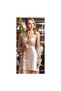 Women's Caramel Silk Satin Lace Short Six Set Suit 443 - 2