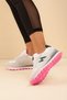 Women's Gray Lace-Up Sports Shoes - 4