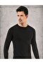 Men's Crew Neck Long Sleeve Thermal Underwear Body - 2