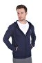Hooded Men's Sweatshirt Sn72 Navy Blue/Navy 11W4200Sn72 - 3