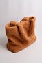 Honey Foam Women's Shopper Plush Hand and Shoulder Bag