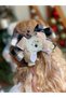 Luxury Design Boxed Gold Plaid Black White Pearl Silvery Jewelled Rose Clip Bow Buckle Adult Child