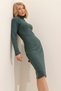 Women's Green Camisole Turtleneck Dress ALC-X7345