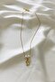 Pearl Detail Letter Necklace Letter D - 2