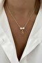 Pearl Detail Letter Necklace Letter S
