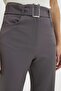 Anthracite Belted Straight Cut Woven Fabric Trousers TWOSS21PL0104 - 7