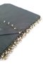 Pearl Beaded Gold Hand Embroidered Scarf Writing 100x100cm
