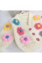 Hand Knitted Floral Crop Baby Cardigan - 2