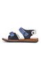 210109 Navy Blue-Denim-White Comfort Boys' Sandals - 2