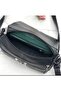 Genuine Leather Medium Size Black Crossbody Bag - 5