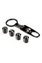 Volkswagen Golf 4 R Logo Stainless Steel Valve Cover and Keychain Set