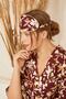 Exclusive Series 100% Viscose Claret Red Large Flower Design Kimono / Dressing Gown / Robe - 6