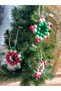 New Year Christmas Special Wooden Beaded Design Big Star Decoration Ornament Mixed Color 1 Piece - 2