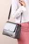 C760 Platinum Large Size Women's Bag with Hand and Shoulder Strap