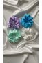 Set of 4 Women's Satin Hair Rubber Bands - 2