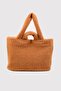 Honey Foam Women's Shopper Plush Hand and Shoulder Bag - 6
