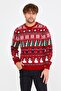 Red-green Men's Christmas New Year Sweater