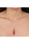 Natural Stone Red Turquoise Pandula Cut Necklace&&Keychain |   Gift Natural Stone - 5