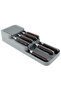 Practical Knife Holder 2 Rows 14X39 cm Knife Organizer Anthracite