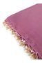 Pearl Beaded Gold Hand Embroidered Scarf Writing 100x100cm - 2