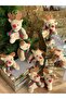 New Year's Eve Big Santa Claus Reindeer Plush Keychain Ornament Reindeer Gift - 2