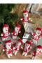 New Year's Eve Large Plush Snowman Keychain Glittery Glittery Shiny Gift - 4