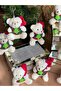 New Year's Eve Big Christmas Tree Costume Plush Bear Keychain Ornament Polar Bear Gift - 4